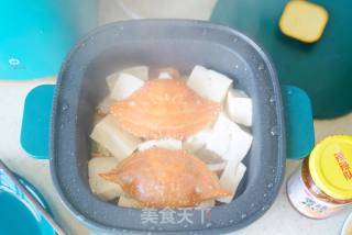蟹焖豆腐的做法步骤：5
