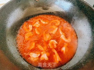 茄汁开背虾的做法步骤：6