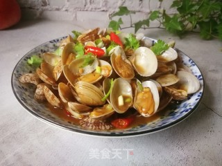酱炒花蛤的做法步骤：18