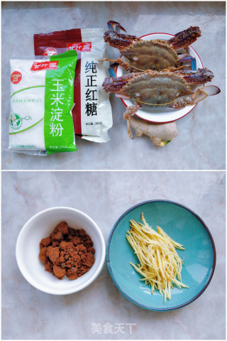 面拖蟹+红糖姜茶的做法步骤：1
