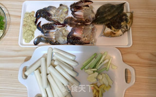 鲜香年糕梭子蟹，小美的美食的做法步骤：1