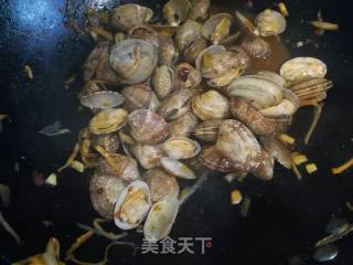 辣炒花蛤的做法步骤：10