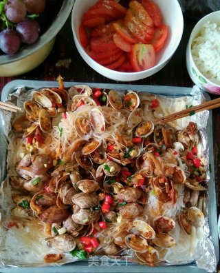 粉丝烤花蛤—烤箱菜的做法步骤：14