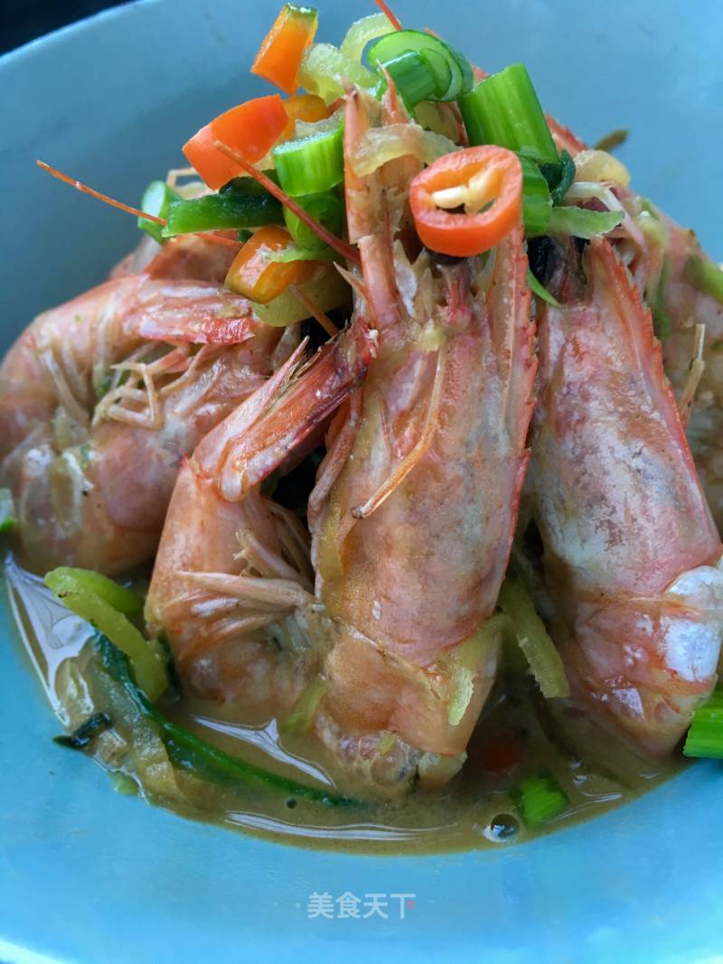 “萝卜”萝卜丝炖虾的做法