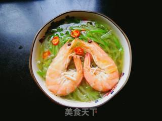 萝卜丝鲜虾汤的做法步骤：8