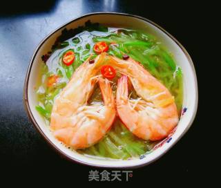 萝卜丝鲜虾汤的做法步骤：9