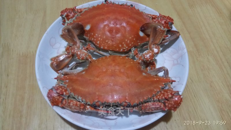 “海鲜”清蒸大螃蟹的做法