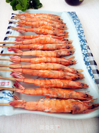  烤虾串的做法步骤：10