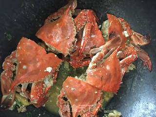姜葱炒海蟹的做法步骤：8