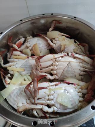 海鲜   清蒸飞蟹的做法步骤：3