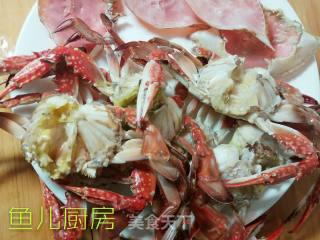 双豆梭子蟹（七星伴月）──“鱼儿厨房”私房菜的做法步骤：8