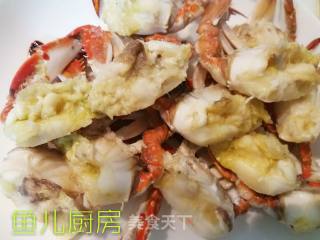 双豆梭子蟹（七星伴月）──“鱼儿厨房”私房菜的做法步骤：12