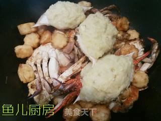 双豆梭子蟹（七星伴月）──“鱼儿厨房”私房菜的做法步骤：29