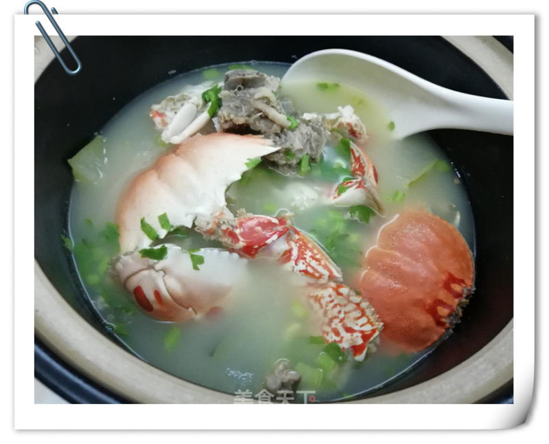 馒头蟹煲冬瓜排骨汤的做法