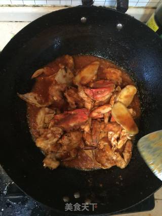 咖喱太子蟹的做法步骤：4