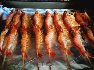 鲜虾:孜然烤虾串的做法步骤：8
