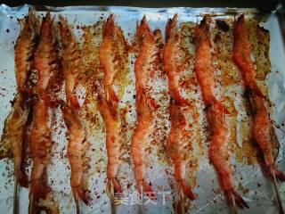 鲜虾:孜然烤虾串的做法步骤：9