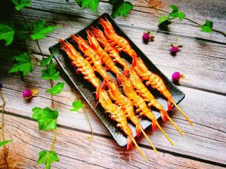 鲜虾:孜然烤虾串的做法步骤：10