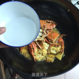 香辣泰式咖喱蟹的做法步骤：9