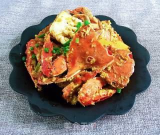 香辣泰式咖喱蟹的做法步骤：12
