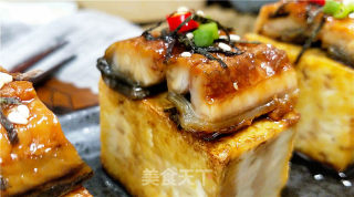 香煎鳗鱼豆腐的做法步骤：8