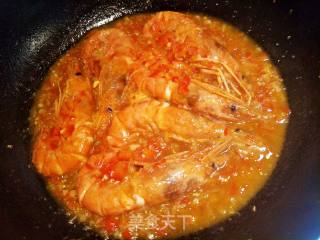 红椒蒜蓉阿根廷龙虾的做法步骤：3