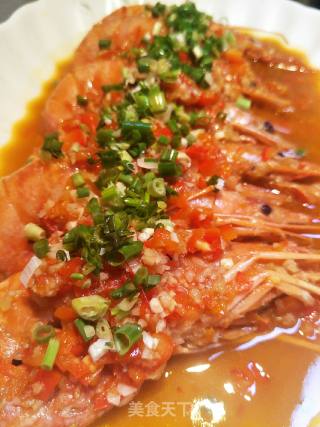 红椒蒜蓉阿根廷龙虾的做法步骤：7