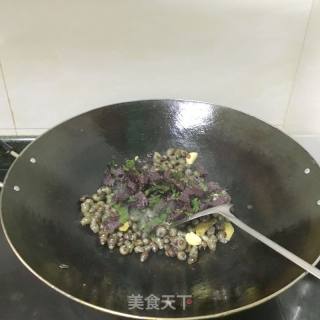 紫苏炒螺的做法步骤：6