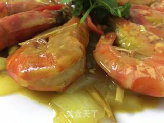 泰式咖喱虾的做法步骤：14