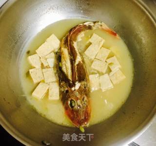红头鱼炖豆腐的做法步骤：7