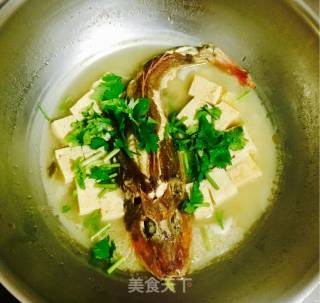 红头鱼炖豆腐的做法步骤：8