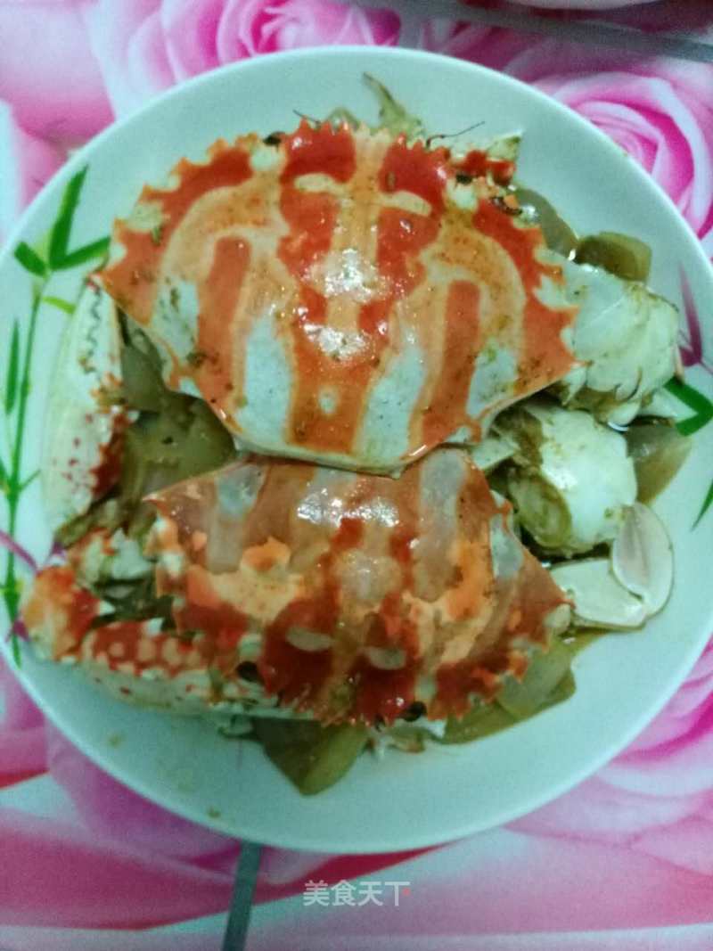 洋葱炒蟹的做法