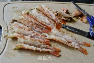 【93度铁定香】飘香薯粉蒸大虾的做法步骤：3