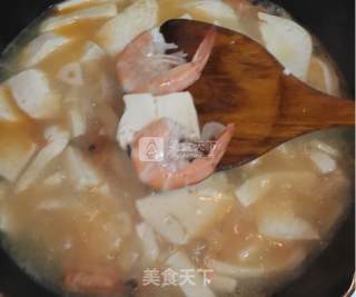 鲜虾豆腐汤的做法步骤：6
