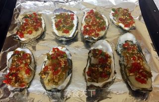 蒜蓉彩椒烤牡蛎的做法步骤：5