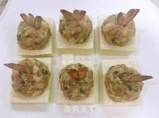 珍珠虾丸豆腐宝盒的做法步骤：11