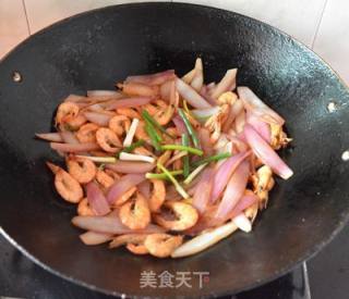 洋葱炒虾的做法步骤：10