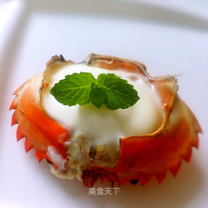 螃蟹蒸蛋的做法