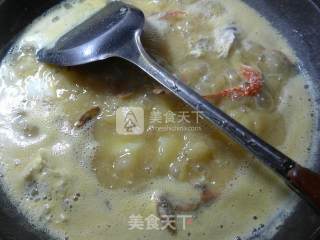 咖喱螃蟹土豆汤的做法步骤：6