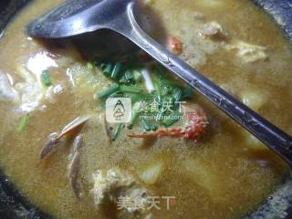 咖喱螃蟹土豆汤的做法步骤：10