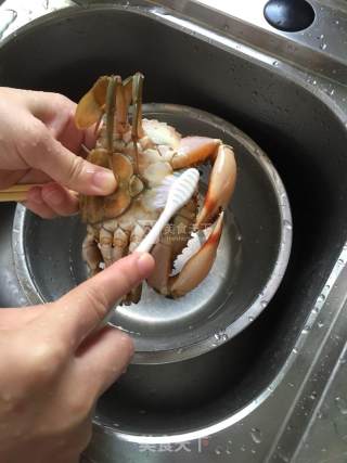 桂圆蒸螃蟹的做法步骤：3