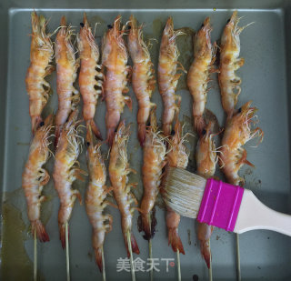烤虾串的做法步骤：6