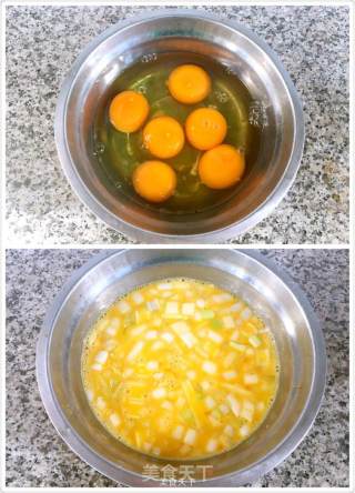 大蛤炒鸡蛋的做法步骤：2
