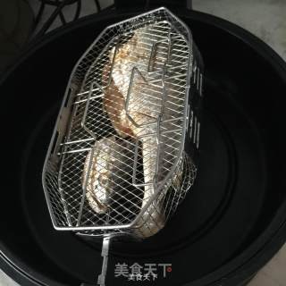 烤黄花鱼的做法步骤：9