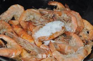 【金龙鱼稻米油】油焖大虾的做法步骤：7
