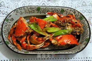 葱姜炒螃蟹的做法步骤：7