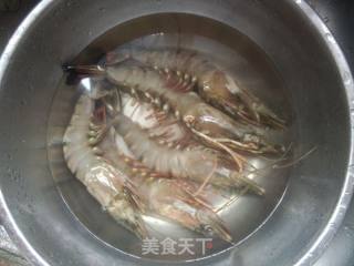 水煮大对虾的做法步骤：2