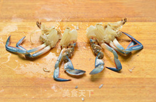 葱姜炒花蟹的做法步骤：5