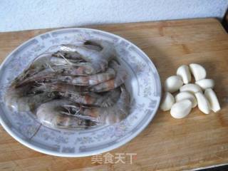 蒜蓉开片虾的做法步骤：1