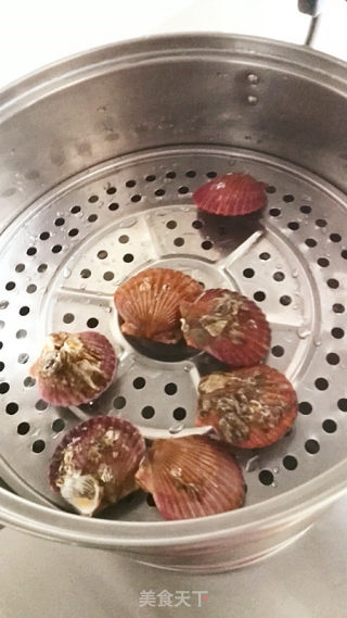 吃不够的小海鲜---清蒸扇贝的做法步骤：3